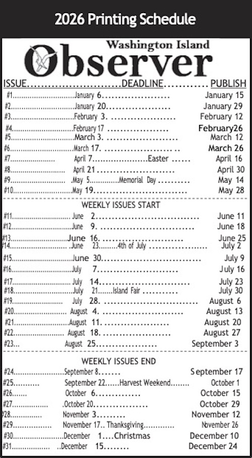 2026 Publication Dates